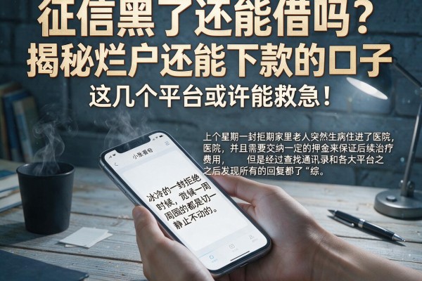 征信黑了还能借吗？揭秘烂户还能下款的口子，这几个平台或许能救急！