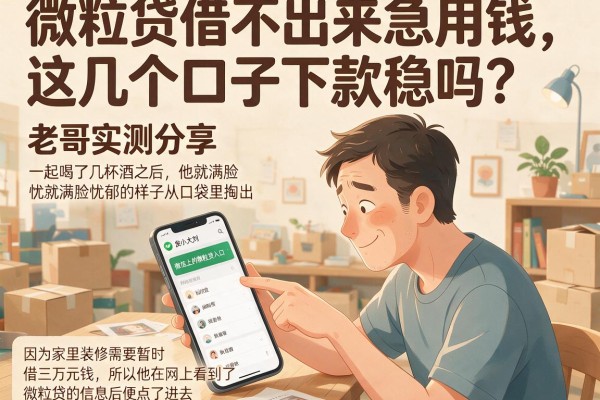 微粒贷借不出来急用钱，这几个口子下款稳吗？老哥实测分享