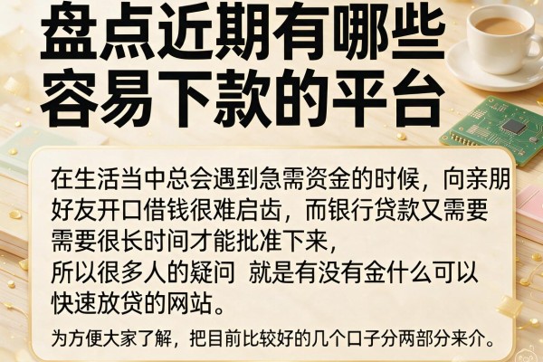 盘点近期有哪些容易下款的平台，这几个实测门槛较低