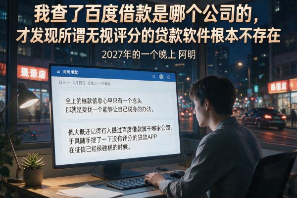 我查了百度借款是哪个公司的，才发现所谓无视评分的贷款软件根本不存在