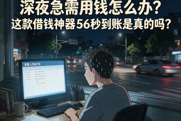 深夜急需用钱怎么办？这款借钱神器56秒到账是真的吗？