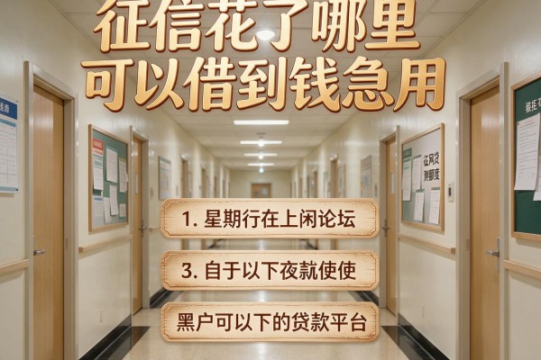 征信花了哪里可以借到钱急用,陈列5个黑户可以下的贷款平台