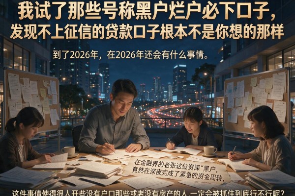 我试了那些号称黑户烂户必下口子，发现不上征信的贷款口子根本不是你想的那样