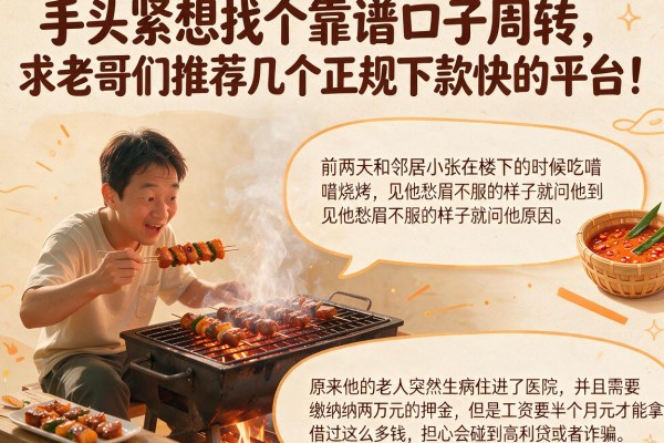 手头紧想找个靠谱口子周转，求老哥们推荐几个正规下款快的平台！