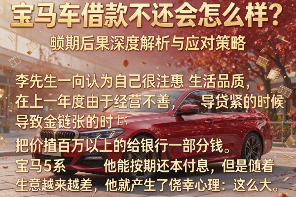 宝马车借款不还会怎么样？逾期后果深度解析与应对策略