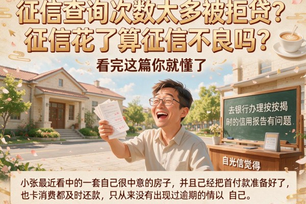 征信查询次数太多被拒贷？征信花了算征信不良吗？看完这篇你就懂了