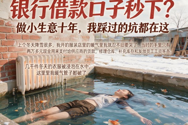 银行借款口子秒下？做小生意十年，我踩过的坑都在这