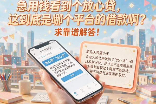 急用钱看到个放心贷，这到底是哪个平台的借款啊？求靠谱解答！