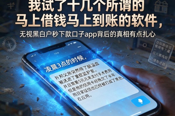 我试了十几个所谓的马上借钱马上到账的软件，发现无视黑白户秒下款口子app背后的真相有点扎心