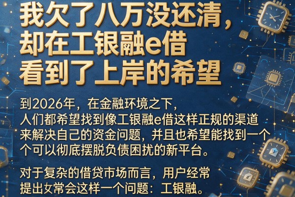 我欠了八万没还清，却在工银融e借看到了上岸的希望
