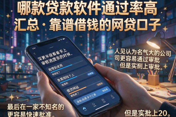 哪款贷款软件通过率高，汇总五个靠谱借钱的网贷口子