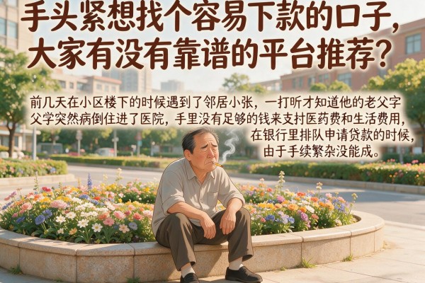 手头紧想找个容易下款的口子，大家有没有靠谱的平台推荐？_1
