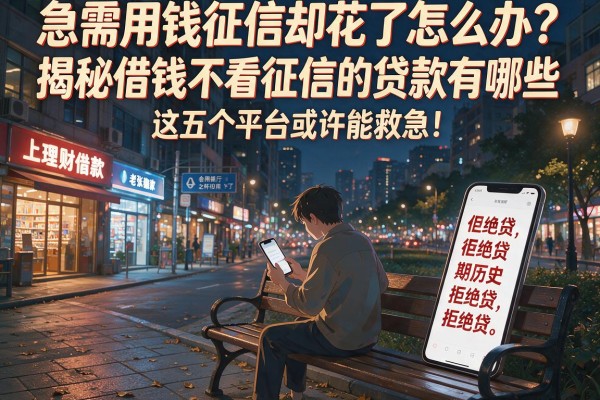 急需用钱征信却花了怎么办？揭秘借钱不看征信的贷款有哪些，这五个平台或许能救急！