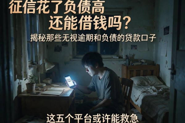 征信花了负债高还能借钱吗？揭秘那些无视逾期和负债的贷款口子，这五个平台或许能救急