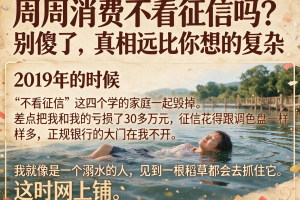 周周消费不看征信吗？别傻了，真相远比你想的复杂