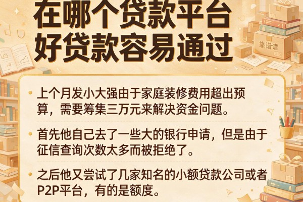 在哪个贷款平台好贷款容易通过，详尽说明五个靠谱借钱的网贷app