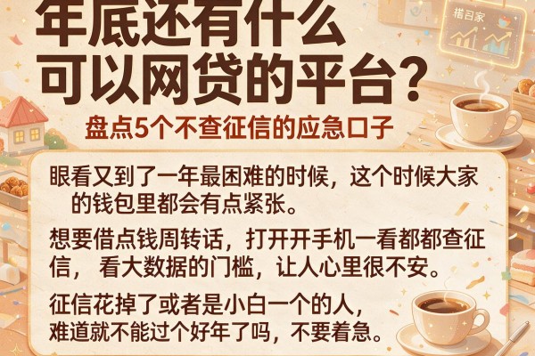 年底还有什么可以网贷的平台？盘点5个不查征信的应急口子
