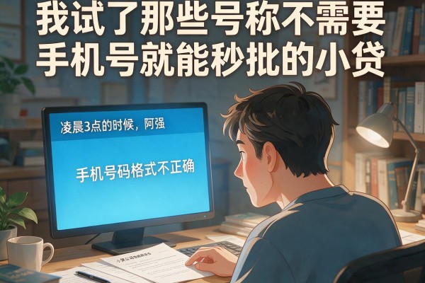 我试了那些号称不需要手机号就能秒批的小贷,结果有点意外