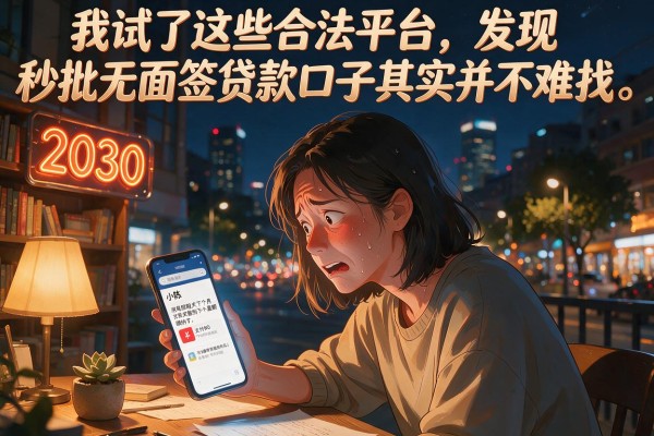 我试了这些合法平台，发现秒批无面签贷款口子其实并不难找