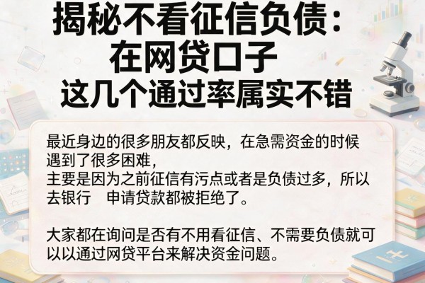 揭秘不看征信负债在网贷口子,这几个通过率属实不错