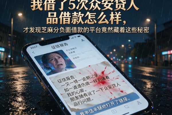我借了5次众安贷人品借款怎么样，才发现芝麻分负面借款的平台竟然藏着这些秘密