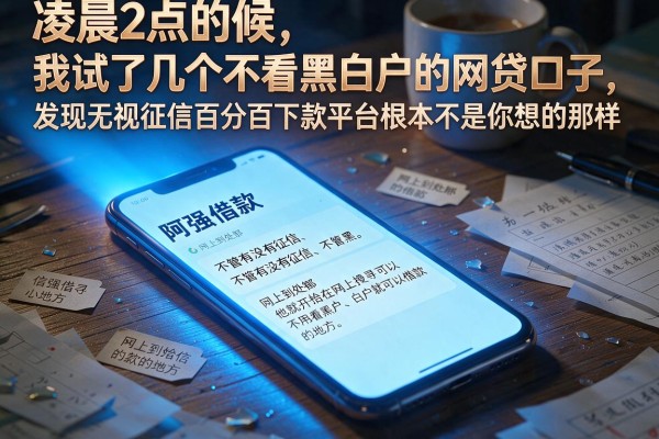 我试了几个不看黑白户的网贷口子，发现无视征信百分百下款平台根本不是你想的那样