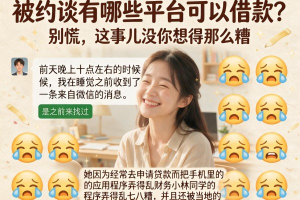 被约谈有哪些平台可以借款？别慌，这事儿没你想得那么糟