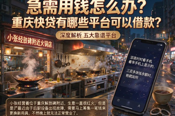 急需用钱怎么办？重庆快贷有哪些平台可以借款？深度解析五大靠谱平台
