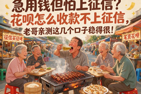 急用钱但怕上征信？花呗怎么收款不上征信，老哥亲测这几个口子稳得很！