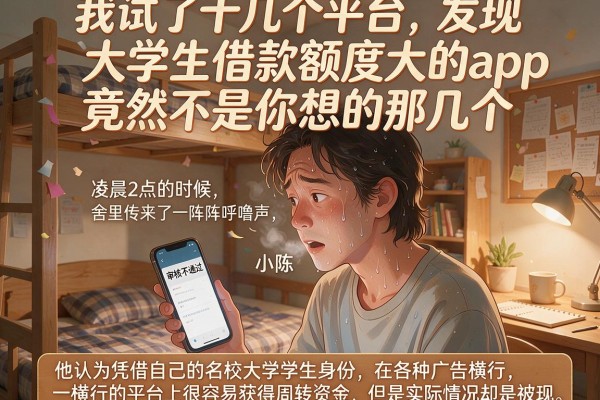 我试了十几个平台，发现大学生借款额度大的app竟然不是你想的那几个