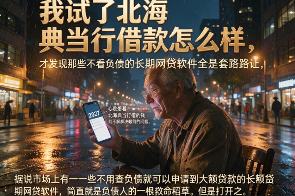 我试了北海典当行借款怎么样，才发现那些不看负债的长期网贷软件全是套路