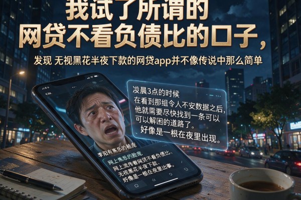 我试了所谓的网贷不看负债比的口子，发现无视黑花半夜下款的网贷app并不像传说中那么简单