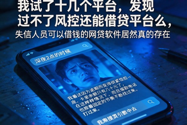 我试了十几个平台,发现过不了风控还能借贷平台么,失信人员可以借钱的网贷软件居然真的存在