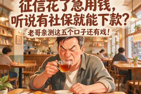 征信花了急用钱，听说有社保就能下款？老哥亲测这五个口子还有戏！