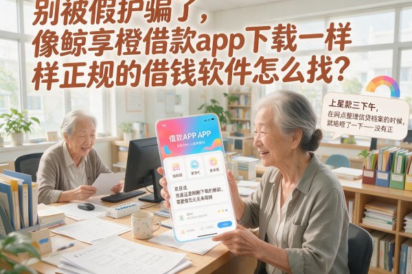 别被假APP骗了，像鲸享橙借款app下载一样正规的借钱软件怎么找？
