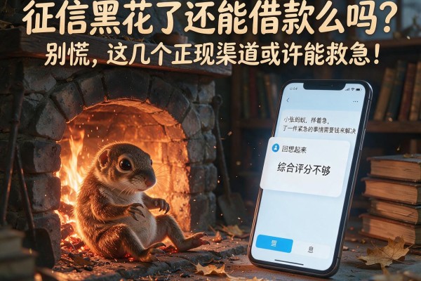 征信黑花了还能借款么吗？别慌，这几个正规渠道或许能救急！