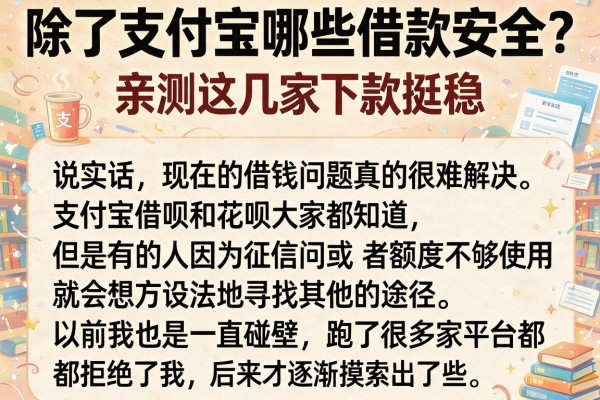 除了支付宝哪些借款安全?亲测这几家下款挺稳