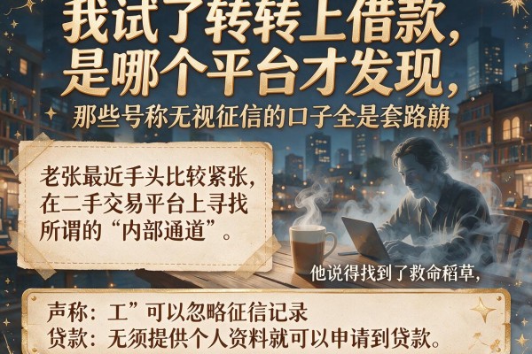 我试了转转上借款是哪个平台才发现，那些号称无视征信的口子全是套路
