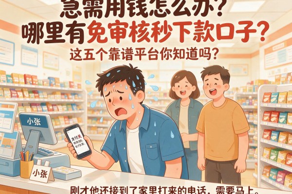 急需用钱怎么办？哪里有免审核秒下款口子？这五个靠谱平台你知道吗？