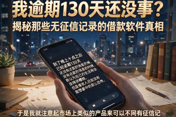 我逾期130天还没事？揭秘那些无征信记录的借款软件真相