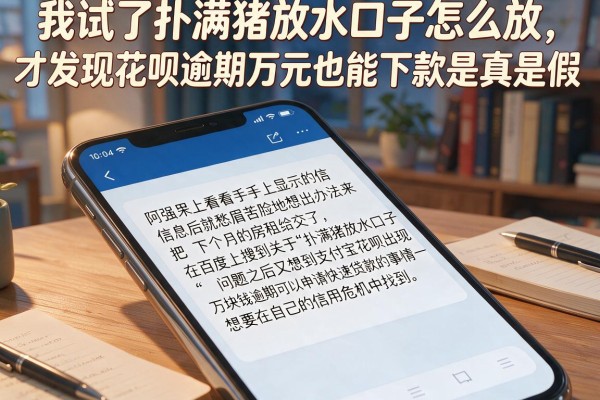 我试了扑满猪放水口子怎么放，才发现花呗逾期万元也能下款是真是假