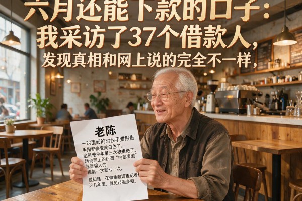 六月还能下款的口子：我采访了37个借款人，发现真相和网上说的完全不一样