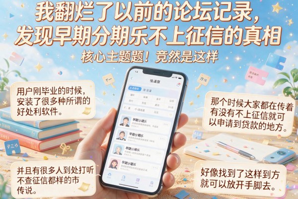 我翻烂了以前的论坛记录，发现早期分期乐不上征信的真相竟然是这样