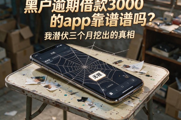 黑户逾期借款3000的app靠谱吗？我潜伏三个月挖出的真相
