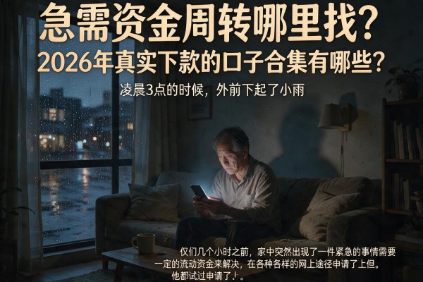 急需资金周转哪里找？2026年真实下款的口子合集有哪些？这篇干货帮你避坑