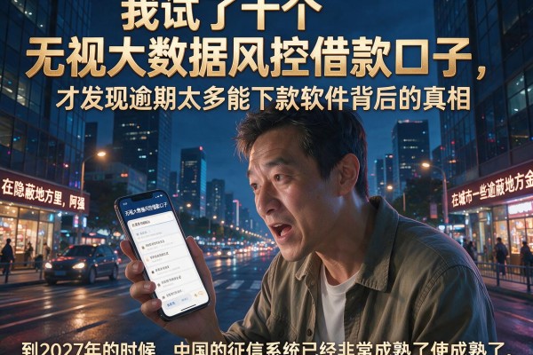 我试了十个无视大数据风控借款口子，才发现逾期太多能下款软件背后的真相