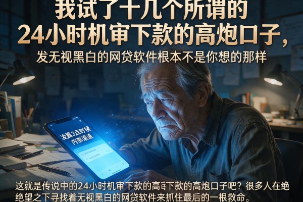 我试了十几个所谓的24小时机审下款的高炮口子，发现无视黑白的网贷软件根本不是你想的那样
