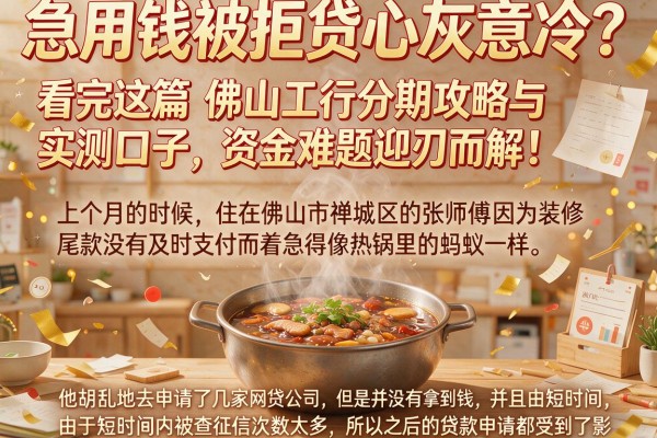急用钱被拒贷心灰意冷？看完这篇佛山工行分期攻略与实测口子，资金难题迎刃而解！