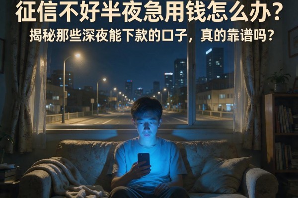 征信不好半夜急用钱怎么办？揭秘那些深夜能下款的口子，真的靠谱吗？