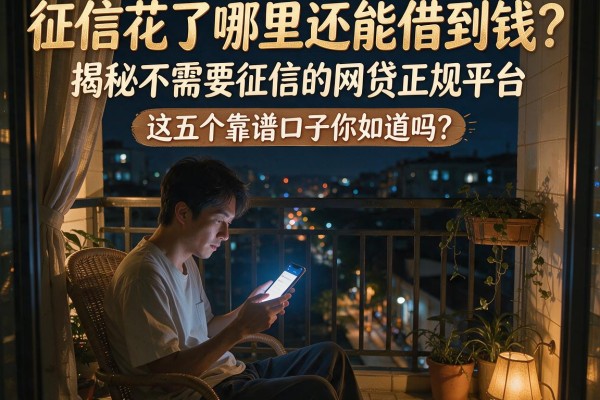 征信花了哪里还能借到钱？揭秘不需要征信的网贷正规平台，这五个靠谱口子你知道吗？